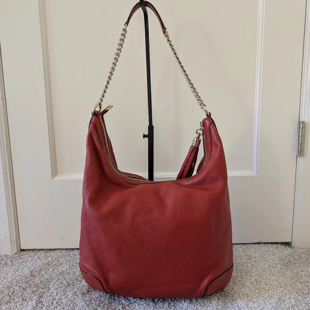 Gucci Soho Red Chain Hobo